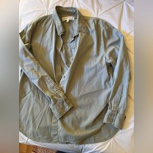 Denim Forum - Light sage green long sleeve button up